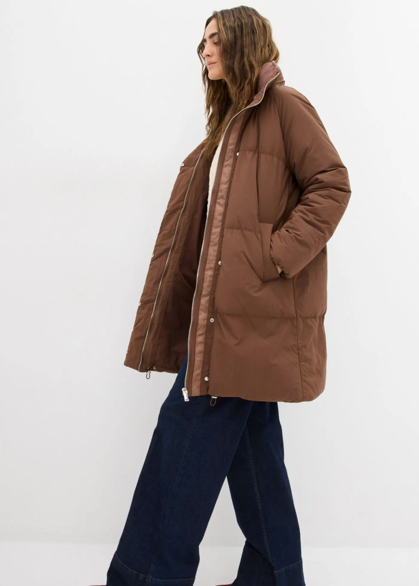 bonprix bonprix Chaquetas Y Abrigos>Abrigo acolchado marrón