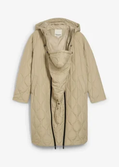 bonprix bonprix Premamá>Abrigo acolchado 3 en 1 de calidez media para durante y después del embarazo Verde aceite