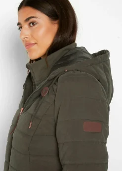 Mujer bonprix bonprix Abrigo acolchado, aspecto 2 en 1
