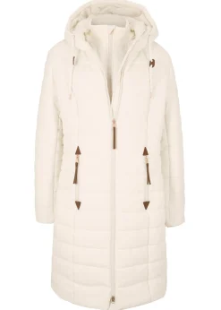 Mujer bonprix bonprix Abrigo acolchado, aspecto 2 en 1