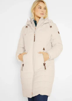 Mujer bonprix bonprix Abrigo acolchado, aspecto 2 en 1