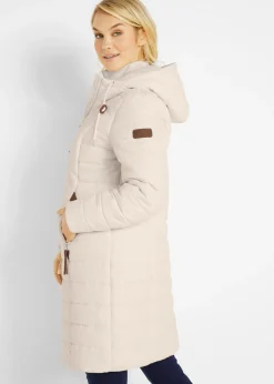 Mujer bonprix bonprix Abrigo acolchado, aspecto 2 en 1