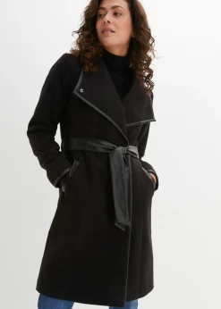 Mujer bonprix bonprix Abrigo con aspecto de lana