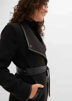 Mujer bonprix bonprix Abrigo con aspecto de lana