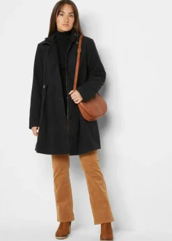 Mujer bonprix bonprix Abrigo con capucha y pinzas