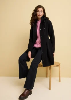 Mujer bonprix bonprix Abrigo con capucha y pinzas