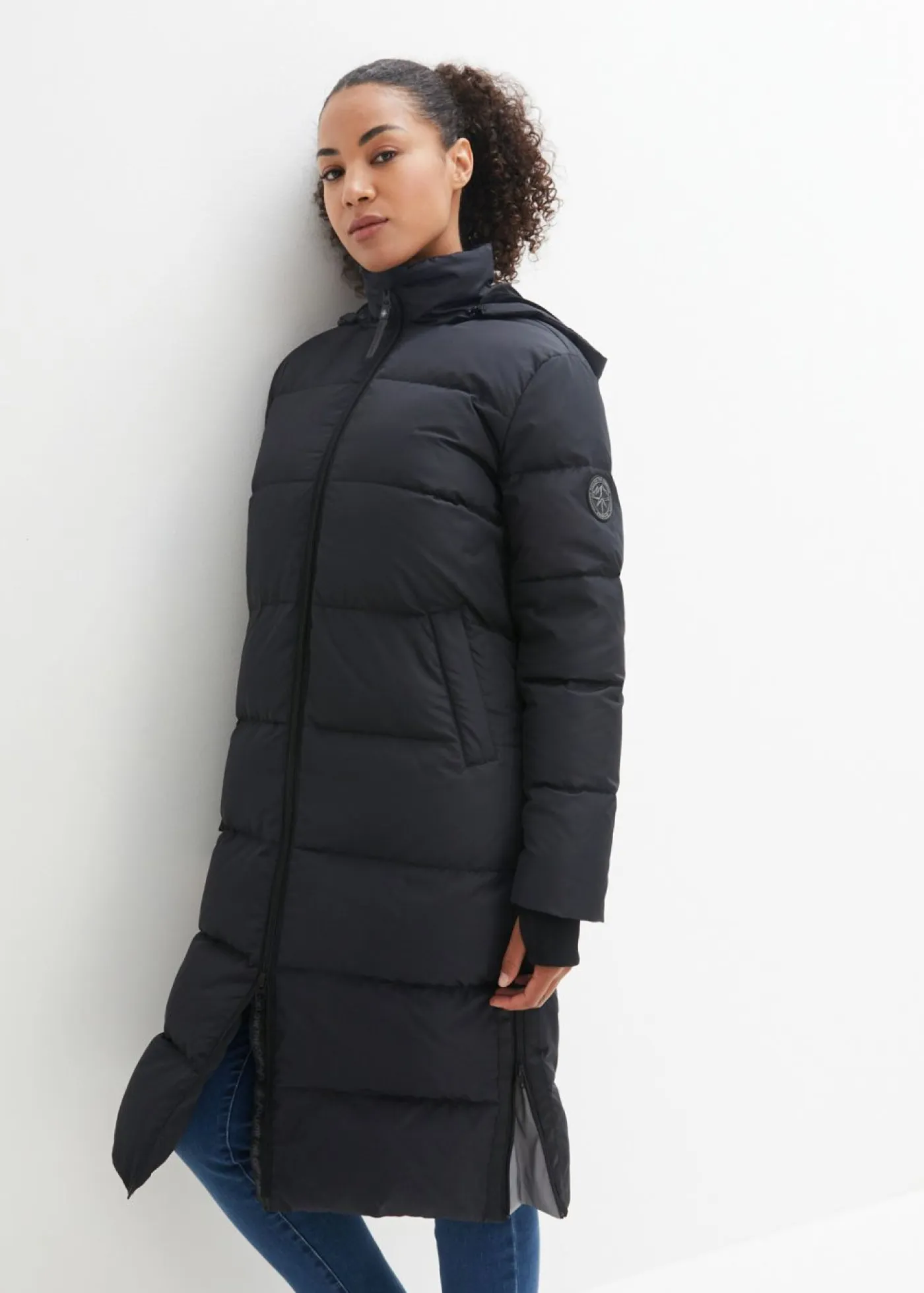 bonprix bonprix Chaquetas Y Abrigos>Abrigo con plumón reciclado y tecnología térmica aislante Negro