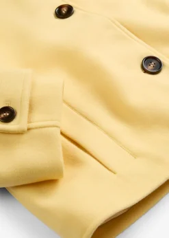 bonprix bonprix Chaquetas Y Abrigos|Novedades>Abrigo corto con aspecto de lana Amarillo claro