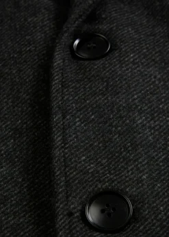 bonprix bonprix Chaquetas Y Abrigos·Abrigos>Abrigo corto con contenido de lana Antracita jaspeado