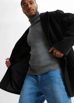 Hombre bonprix bonprix Abrigo corto con contenido de lana