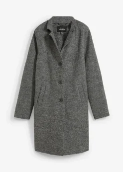 bonprix bonprix Chaquetas Y Abrigos>Abrigo corto de lana gris moteado