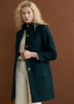 Mujer bonprix bonprix Abrigo de bouclé con bolsillos