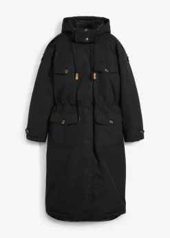 bonprix bonprix Chaquetas Y Abrigos>Abrigo de invierno, aspecto 2 en 1 Negro