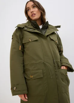 Mujer bonprix bonprix Abrigo de invierno, aspecto 2 en 1