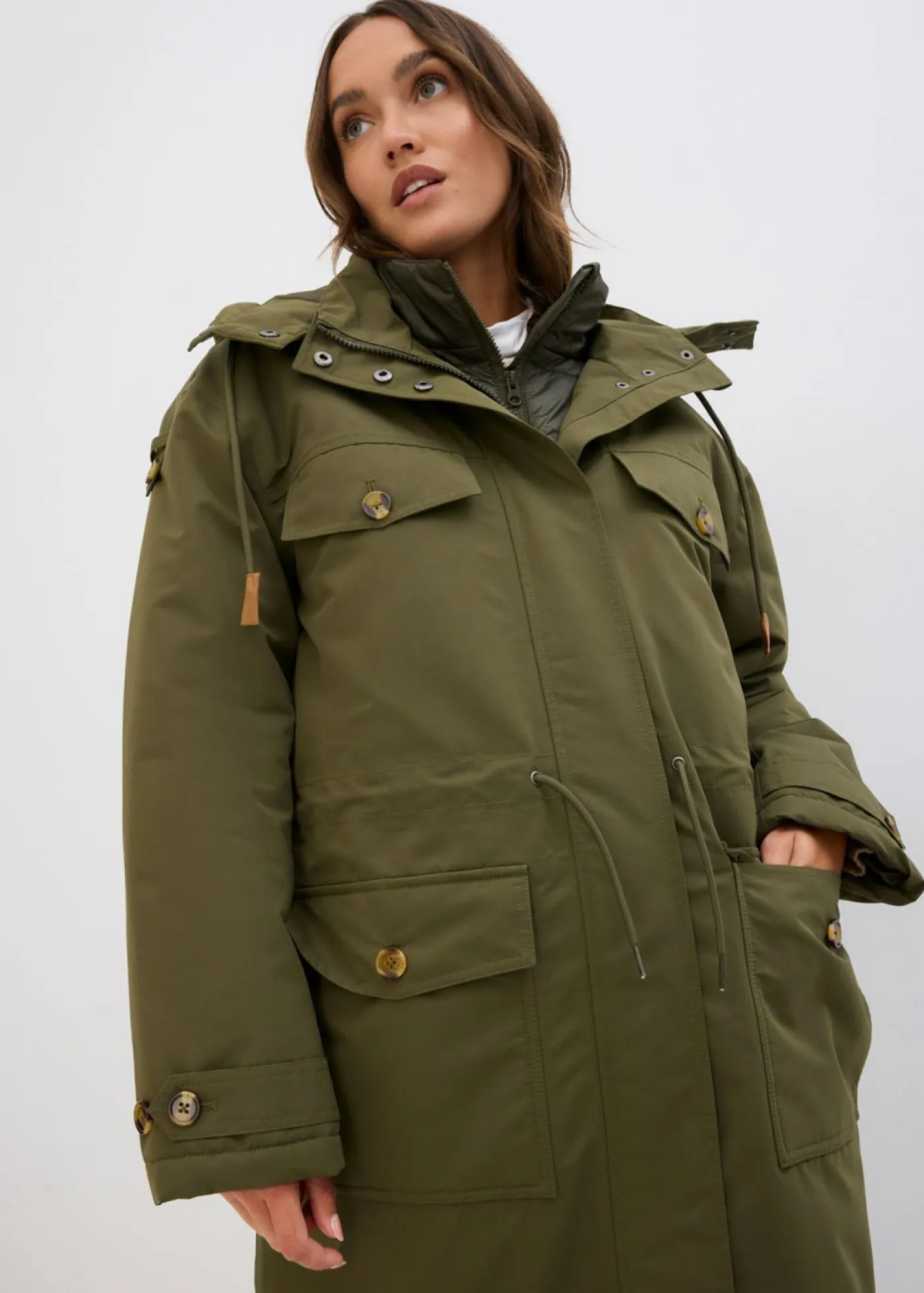 Mujer bonprix bonprix Abrigo de invierno, aspecto 2 en 1