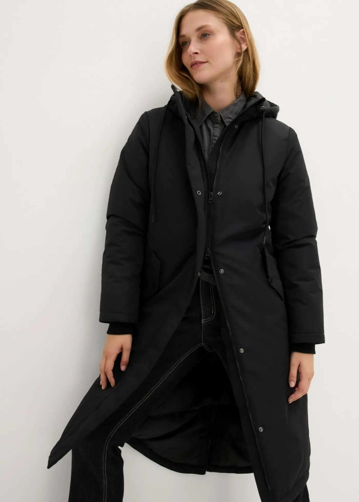 Mujer bonprix bonprix Abrigo de invierno con guateado interior