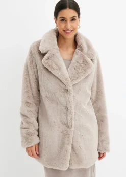 Mujer bonprix bonprix Abrigo de pelo sintético