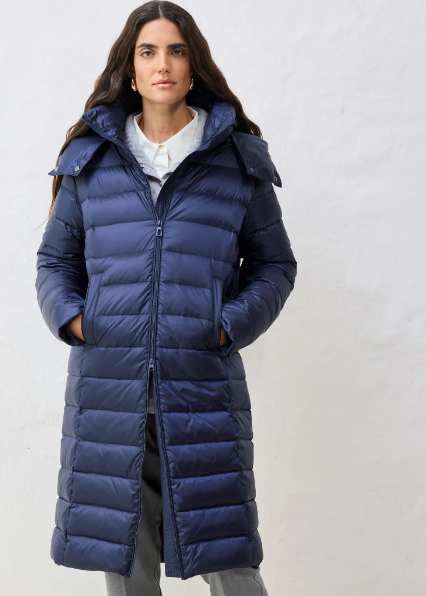 bonprix bonprix Chaquetas Y Abrigos>Abrigo de plumón con plumón reciclado Azul marino