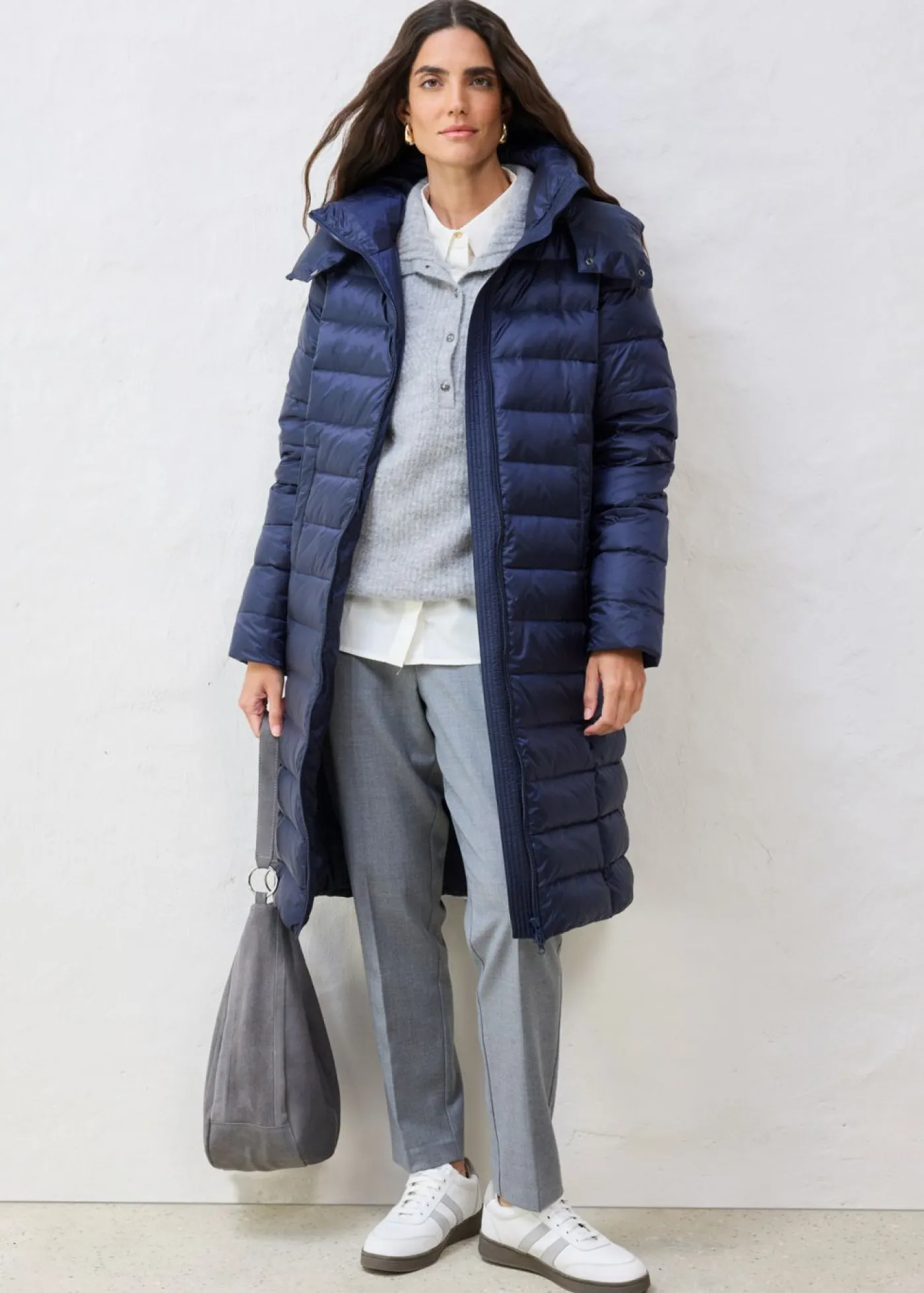 bonprix bonprix Chaquetas Y Abrigos>Abrigo de plumón con plumón reciclado Azul marino