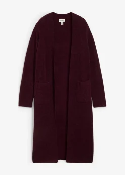 bonprix bonprix Premium|Jerséis>Abrigo de punto con alpaca rojo burdeos