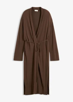 bonprix bonprix Jerséis|Ropa De Punto>Abrigo de punto de mezcla de viscosa suave marrón