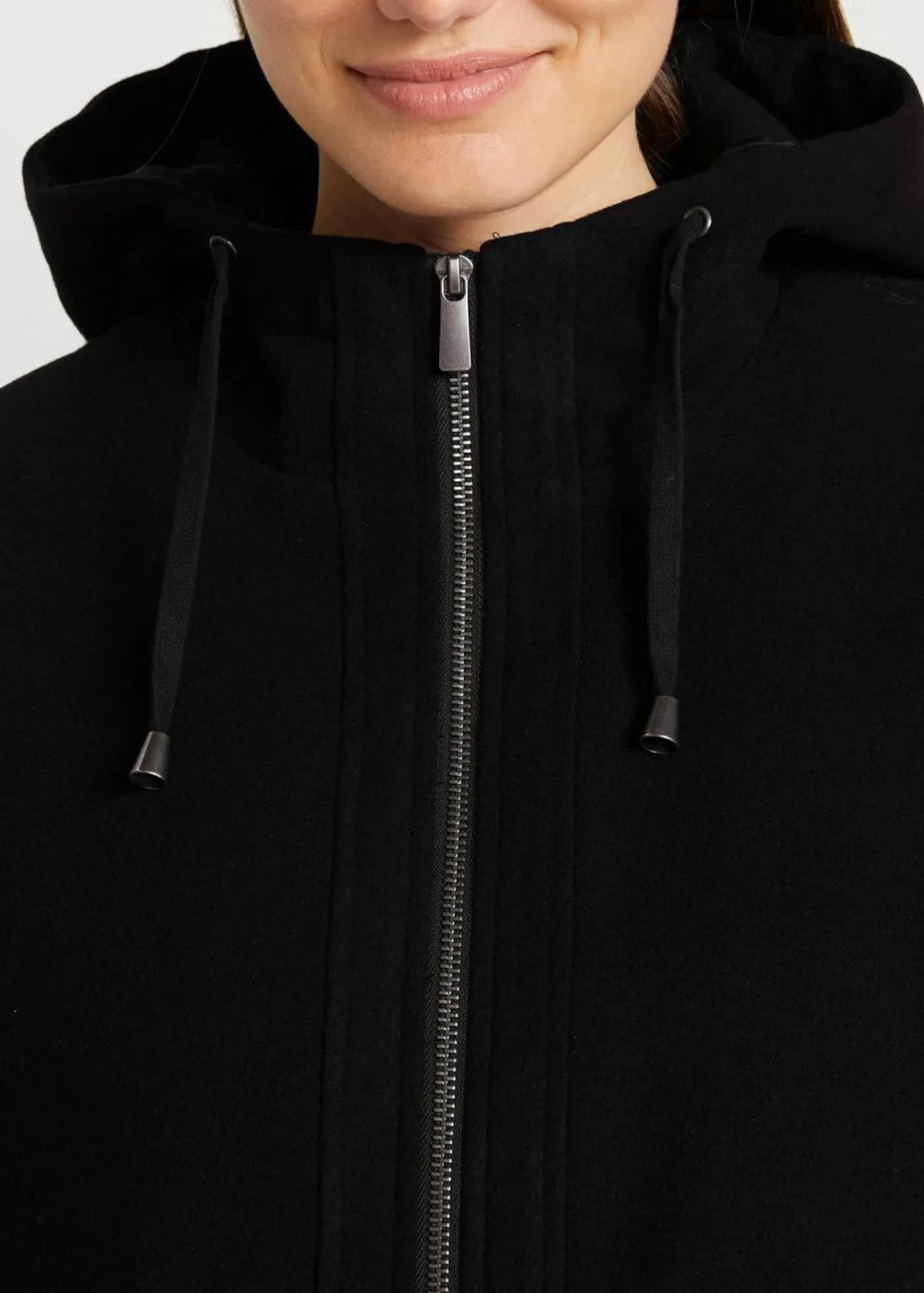 bonprix bonprix Chaquetas Y Abrigos>Abrigo en mezcla de materiales Negro