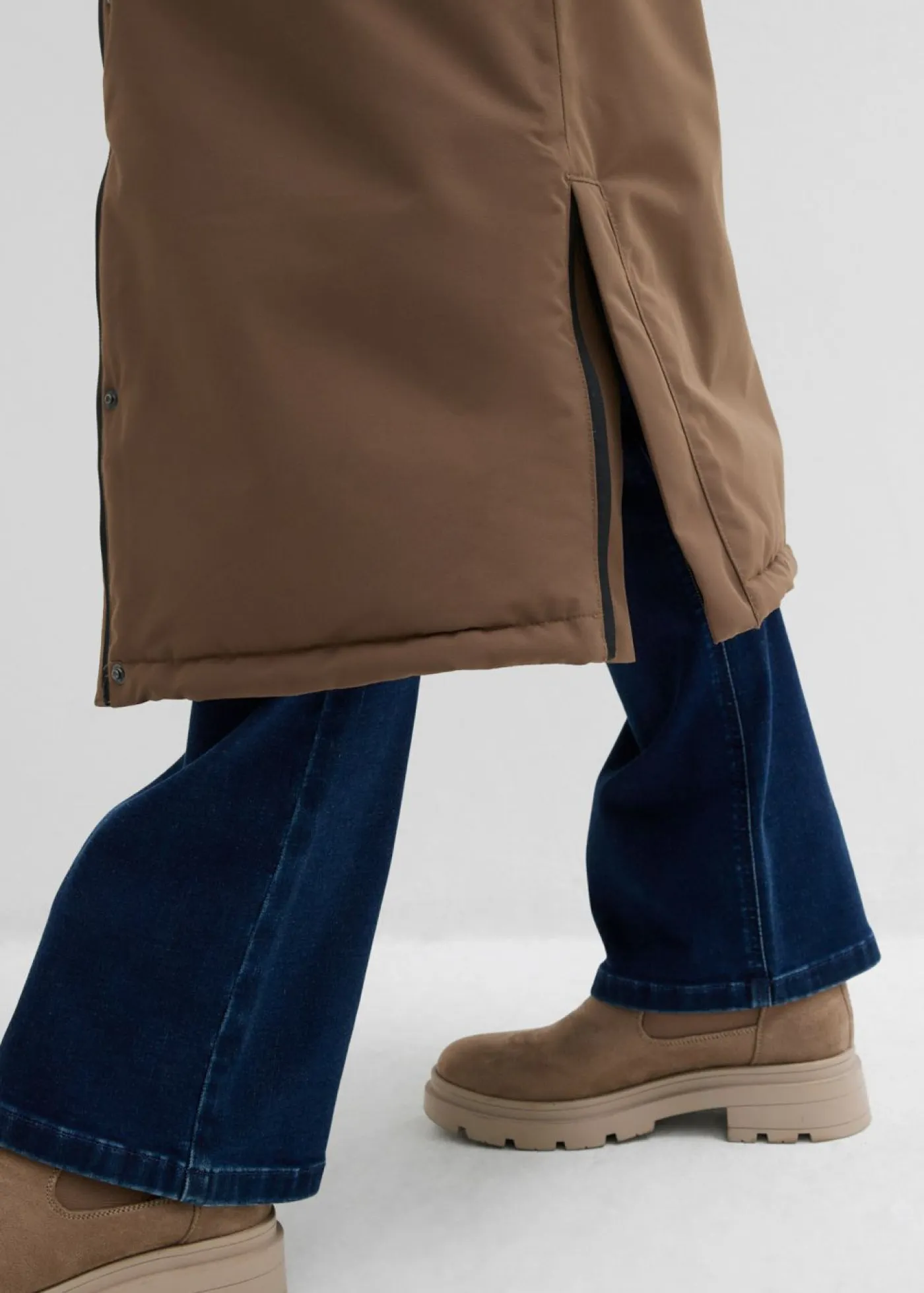 bonprix bonprix Chaquetas Y Abrigos>Abrigo funcional impermeable marrón arcilla