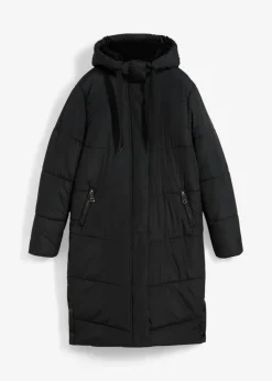Mujer bonprix bonprix Abrigo guateado con forro polar en la capucha