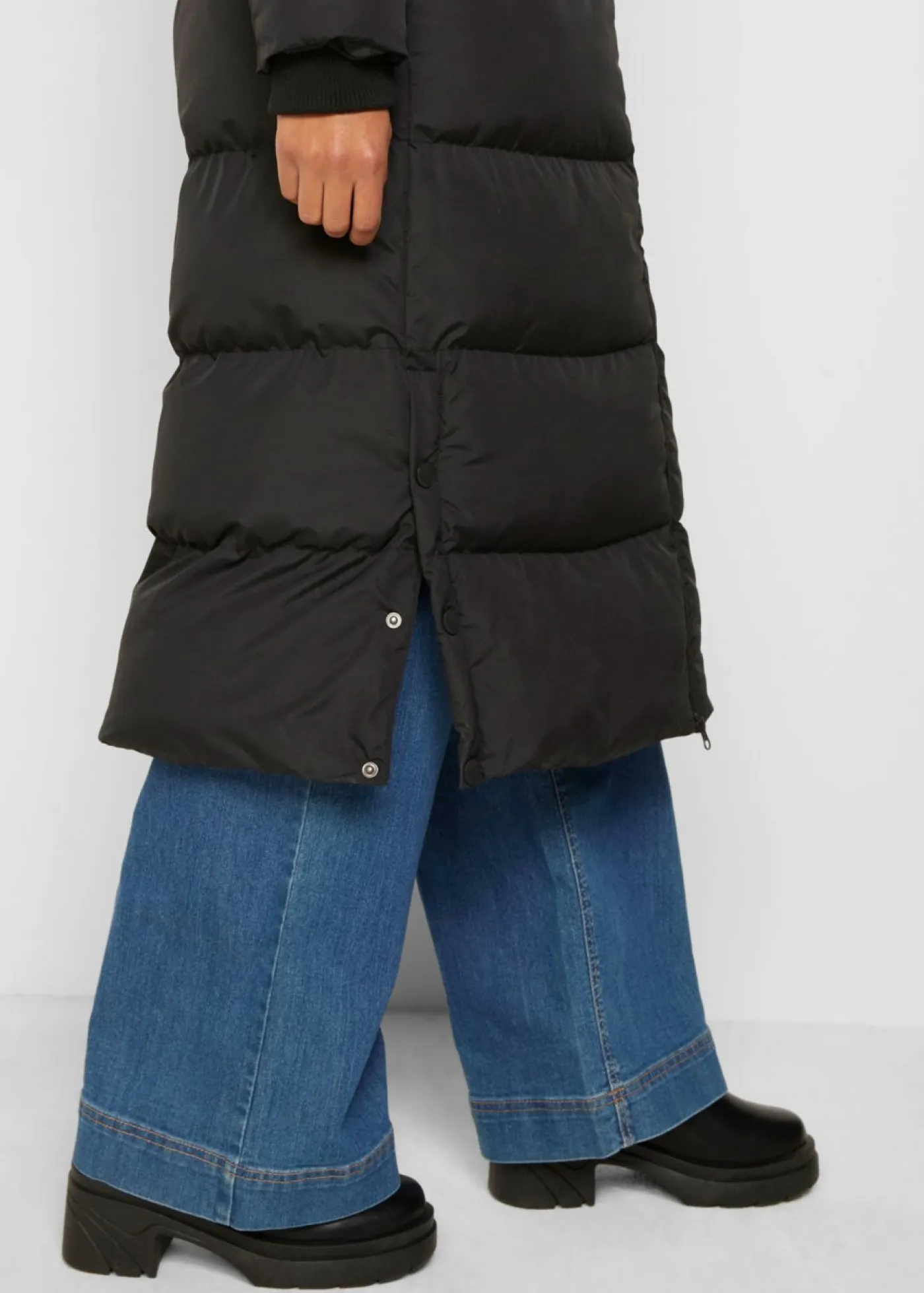 bonprix bonprix Chaquetas Y Abrigos>Abrigo guateado funcional con tecnología térmica aislante Negro