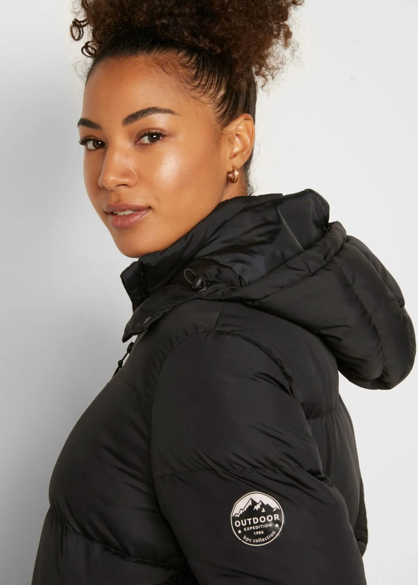 bonprix bonprix Chaquetas Y Abrigos>Abrigo guateado funcional con tecnología térmica aislante Negro