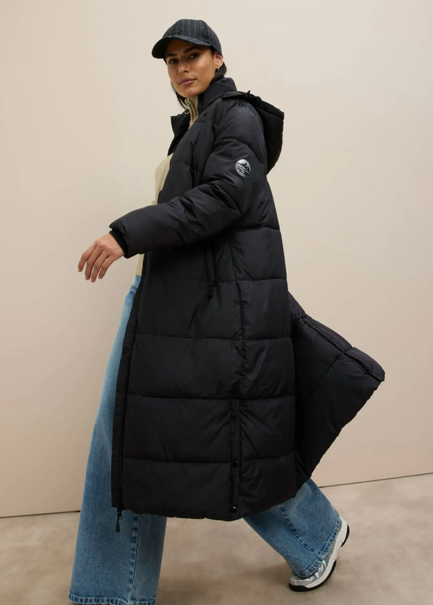 bonprix bonprix Chaquetas Y Abrigos>Abrigo guateado funcional con tecnología térmica aislante Negro