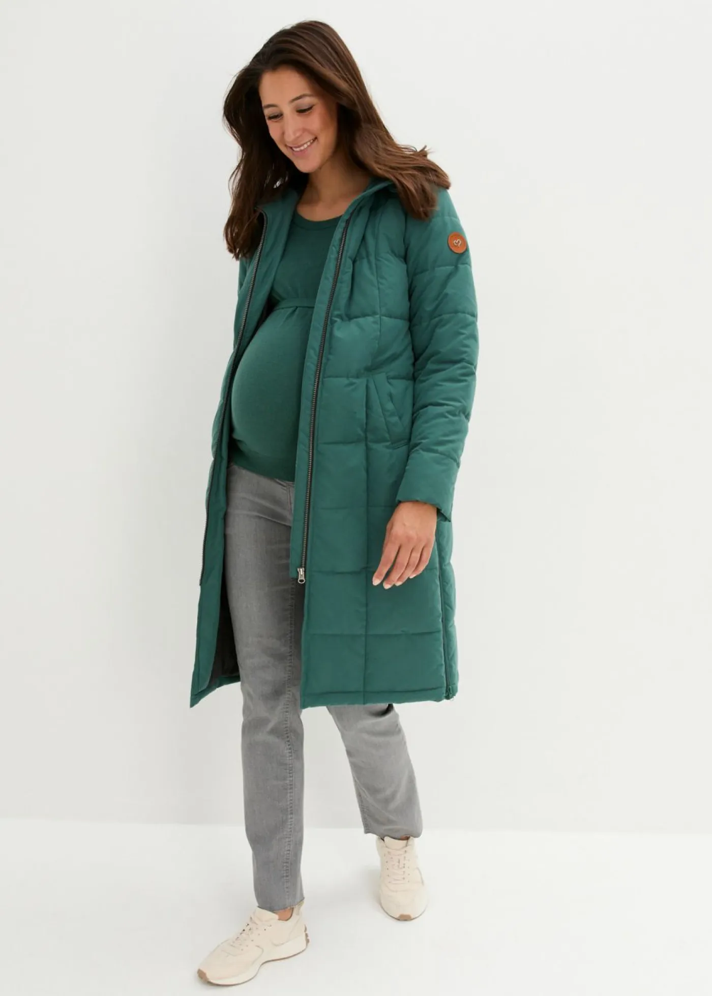 Mujer bonprix bonprix Abrigo guateado premamá de porteo 3 en 1 con poliéster reciclado