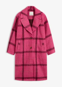 Mujer bonprix bonprix Abrigo holgado con aspecto de lana