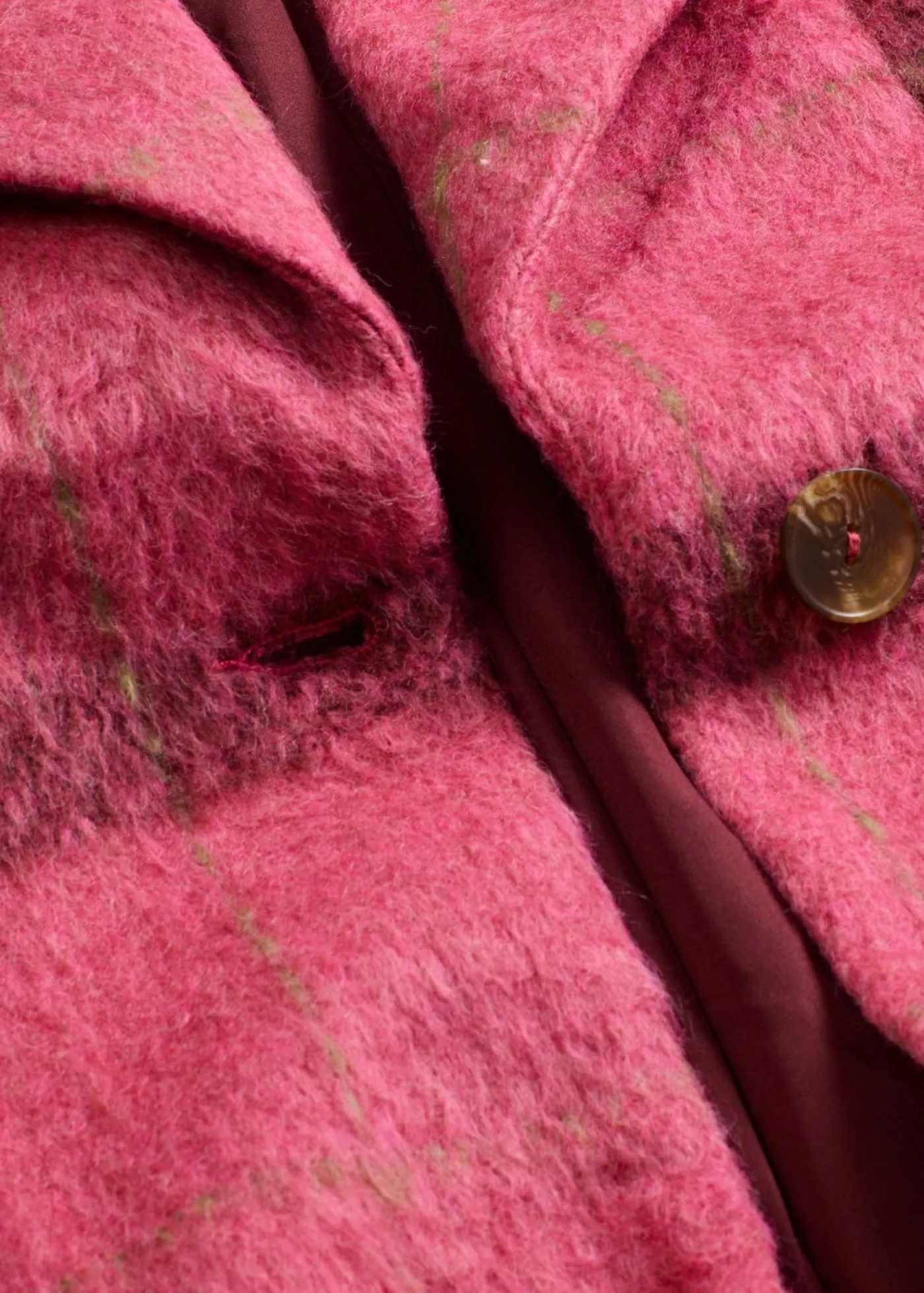 Mujer bonprix bonprix Abrigo holgado con aspecto de lana