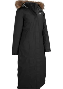 bonprix bonprix Chaquetas Y Abrigos>Abrigo impermeable para exteriores con pelo sintético Negro