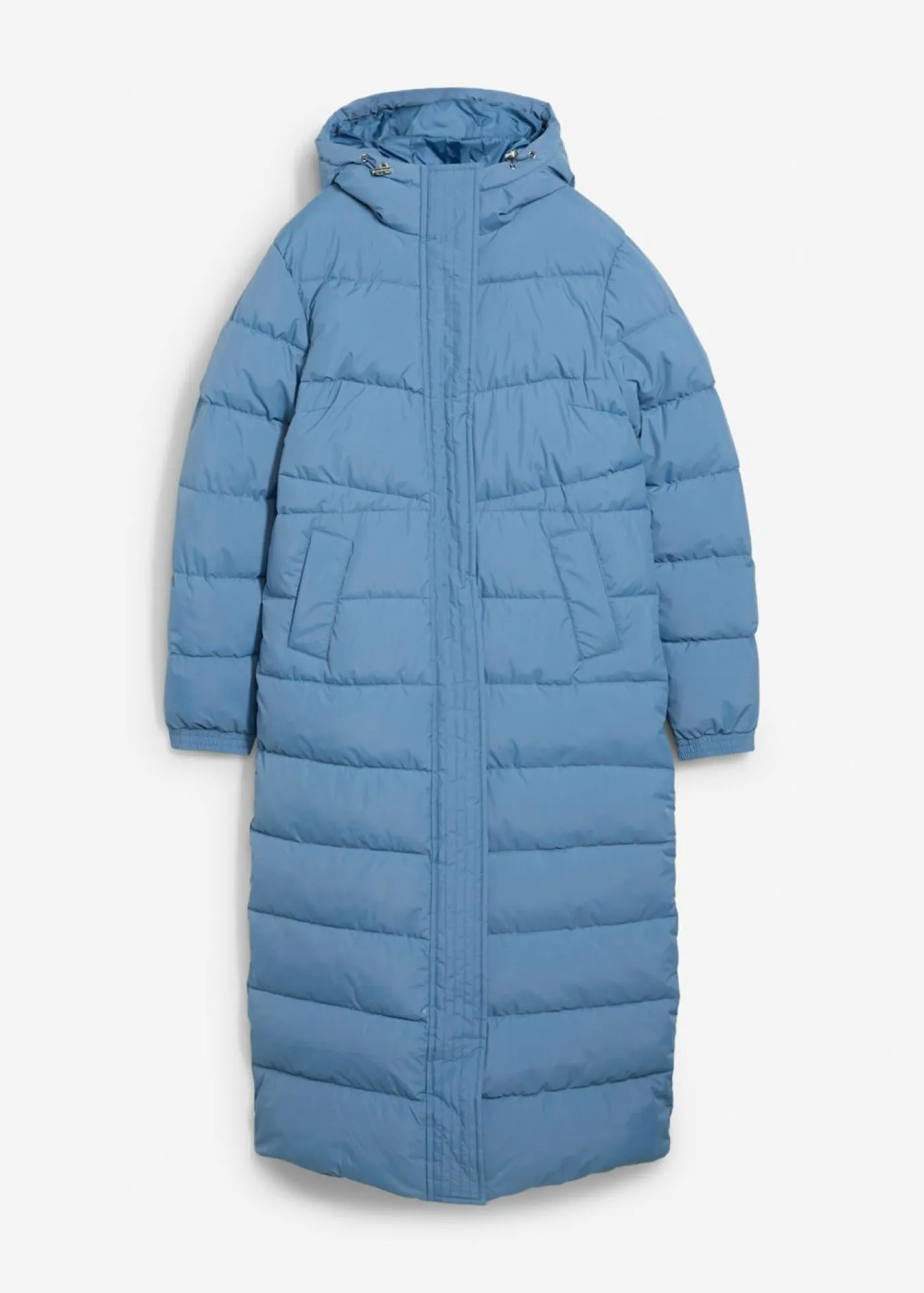 Mujer bonprix bonprix Abrigo largo guateado con capucha