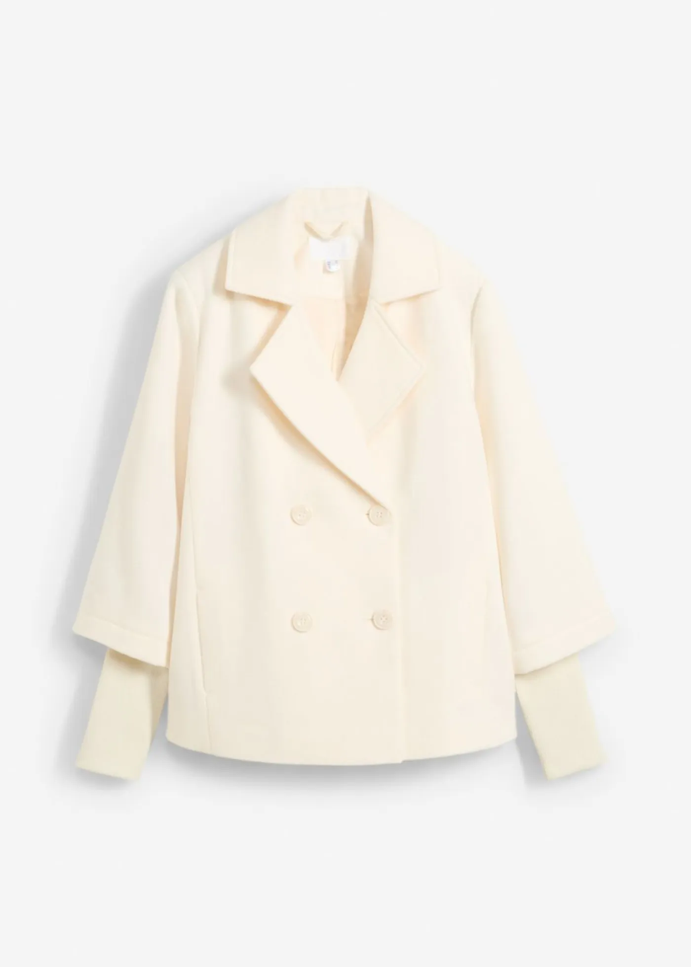 bonprix bonprix Chaquetas Y Abrigos>Abrigo marinero con mangas de punto Beige natural