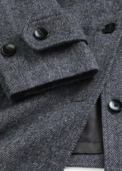 Mujer bonprix bonprix Abrigo marinero largo con aspecto de lana