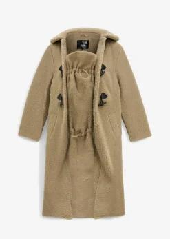 Mujer bonprix bonprix Abrigo premamá 3 en 1 con inserto de porteo de felpa