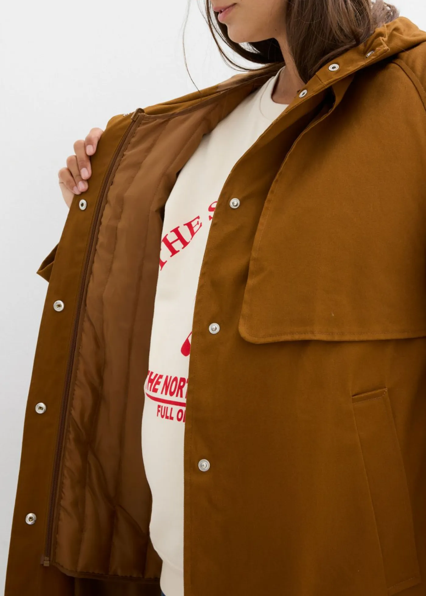 Mujer bonprix bonprix Abrigo premamá impermeable 6 en 1 con inserto de porteo y chaleco interior desmontable