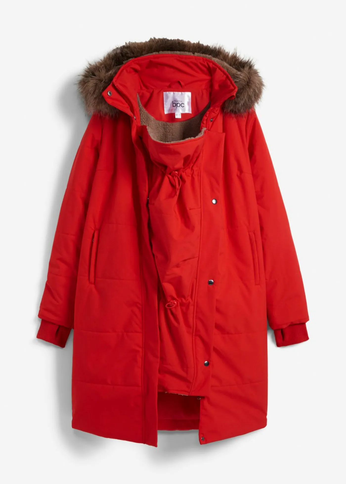 Mujer bonprix bonprix Abrigo premamá y de porteo, guateado, 3 en 1