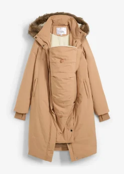 bonprix bonprix Premamá>Abrigo premamá y de porteo, guateado, 3 en 1 Camel