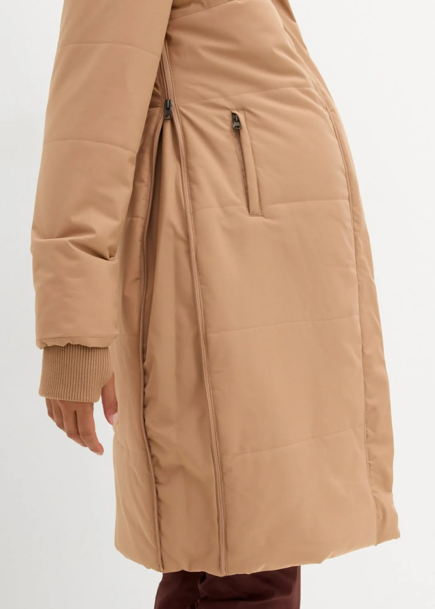 bonprix bonprix Premamá>Abrigo premamá y de porteo, guateado, 3 en 1 Camel