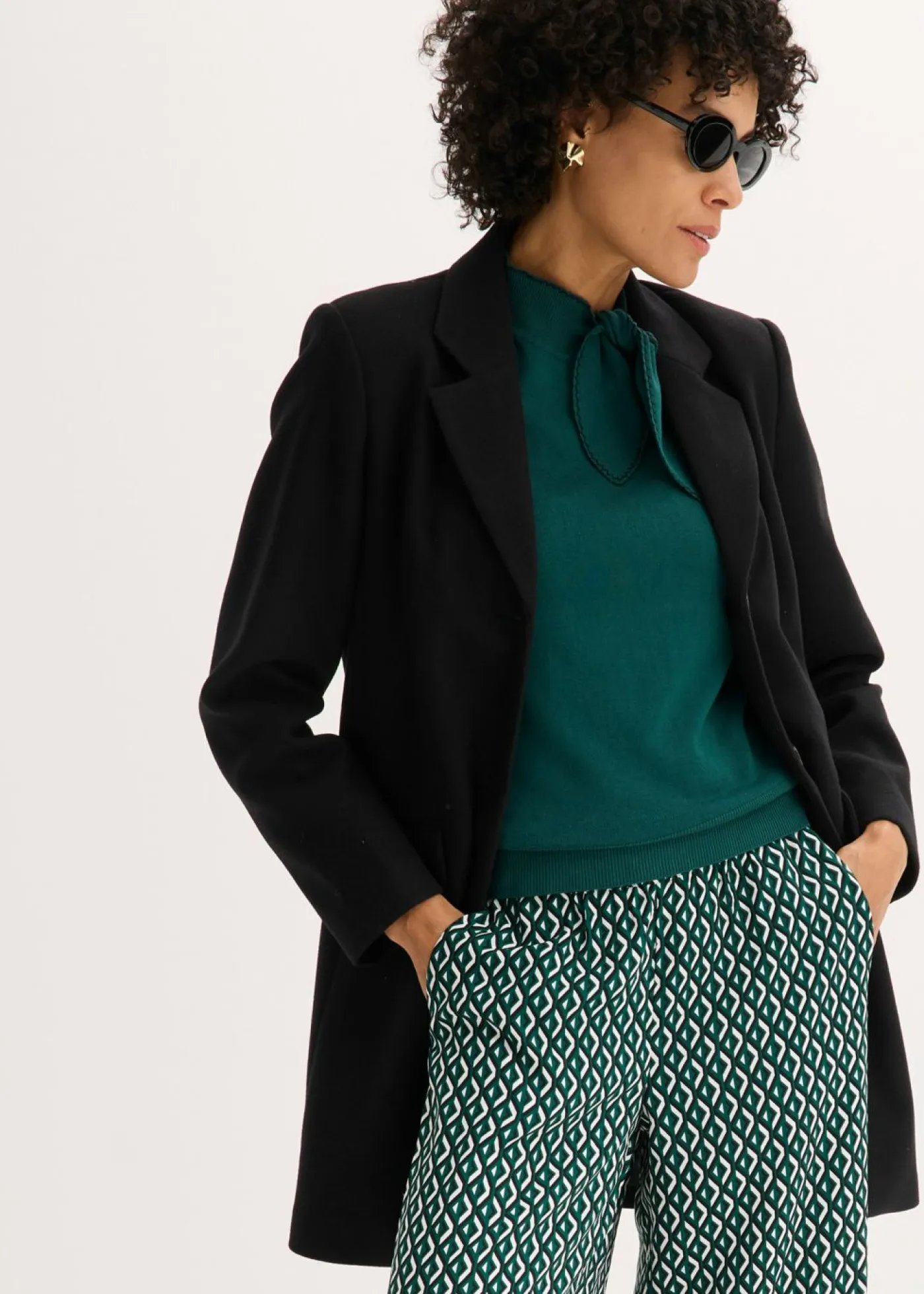 Mujer bonprix bonprix Abrigo tipo americana