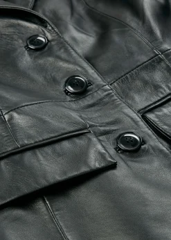 Mujer bonprix bonprix Abrigo tipo americana de napa de cordero