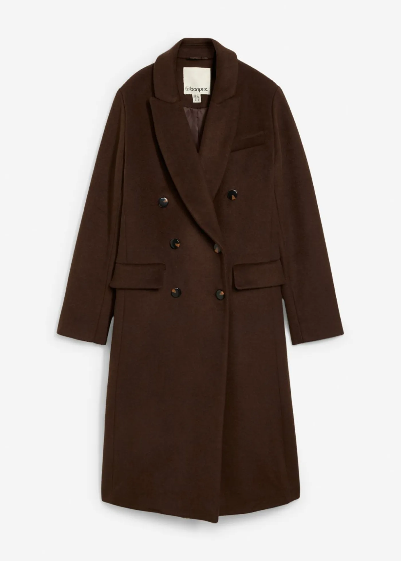 Mujer bonprix bonprix Abrigo tipo americana de mezcla de lana suave