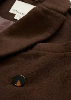 Mujer bonprix bonprix Abrigo tipo americana de mezcla de lana suave