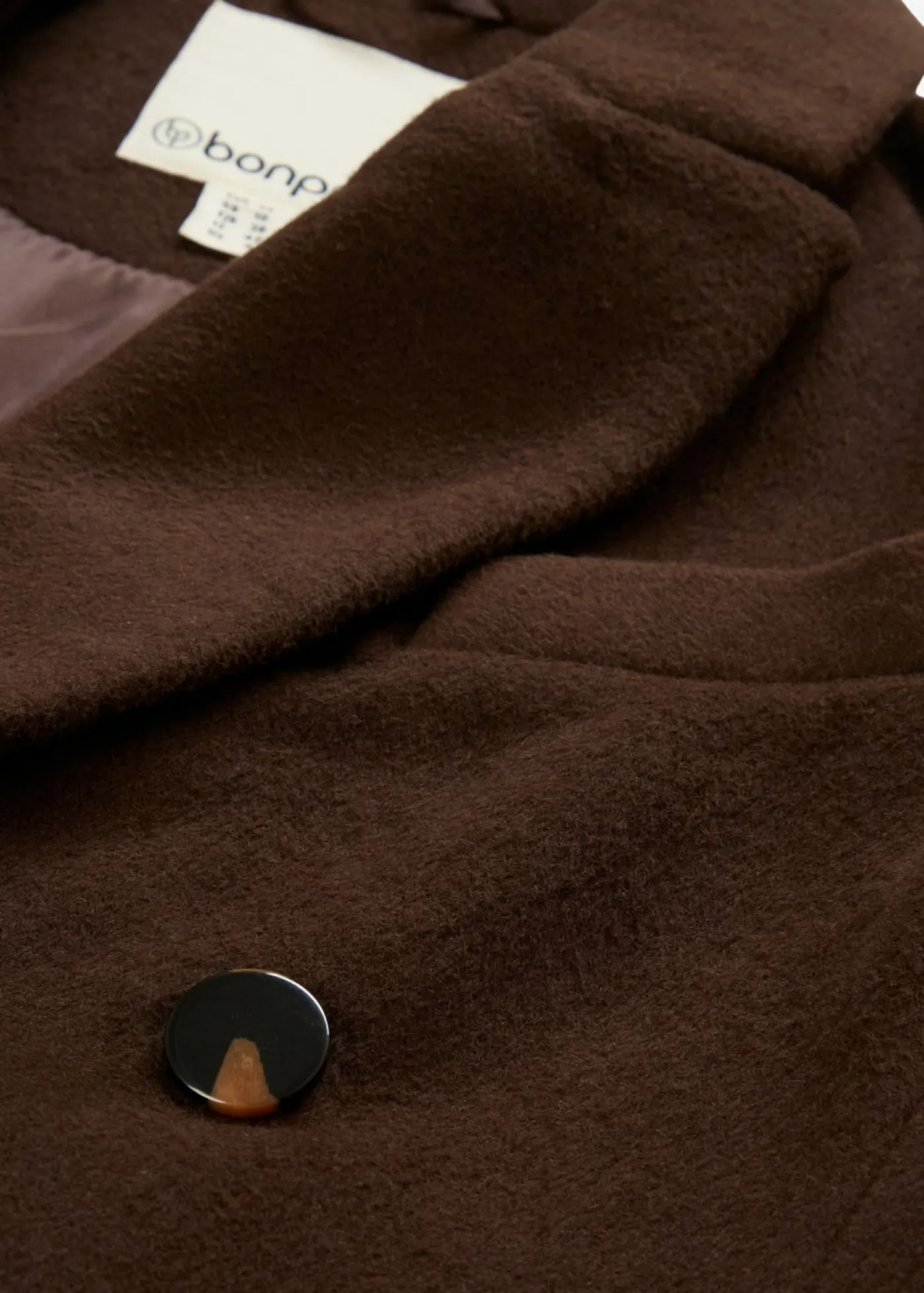 Mujer bonprix bonprix Abrigo tipo americana de mezcla de lana suave