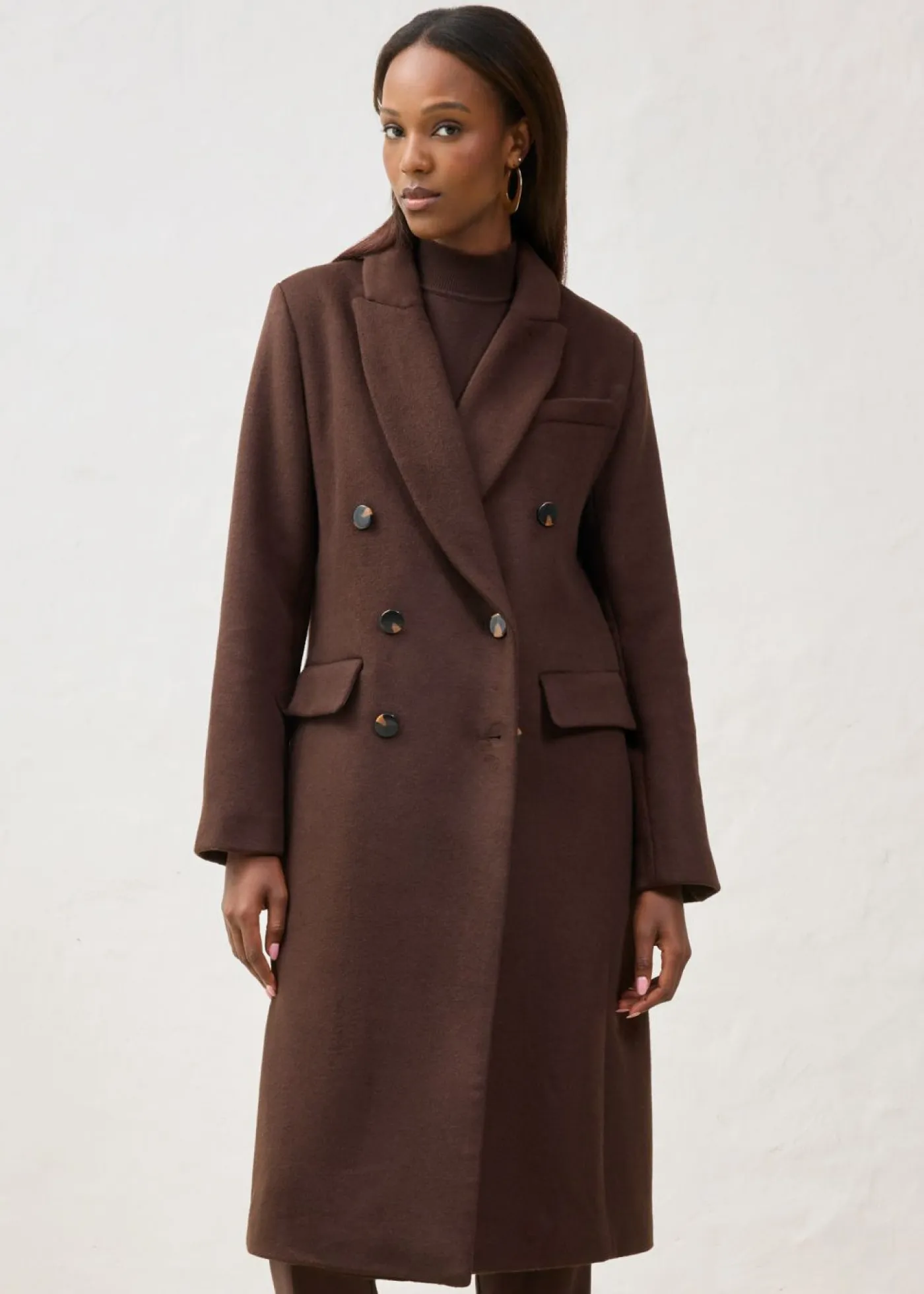 Mujer bonprix bonprix Abrigo tipo americana de mezcla de lana suave