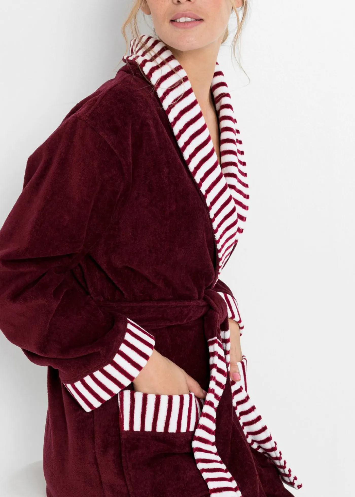 Mujer bonprix bonprix Albornoz de rizo de algodón